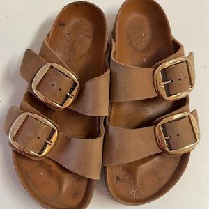 Birkenstock gold buckle